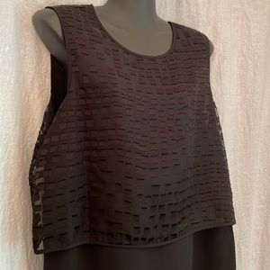 Medium Vince Camuto Sleeveless Blouse Black ❤️